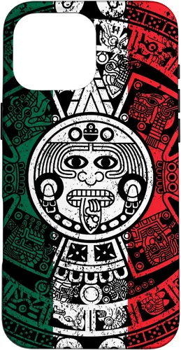 Miniatura 18 de Funda de la bandera de México con calendario azteca maya para iPhone 11