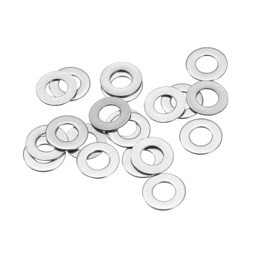 Miniatura 21 de uxcell Arandelas planas de acero inoxidable M3 304, 20 espaciadores planos ultrafinos de 0.118 x 0.197 x 0.004 in para tornillo de tornillo
