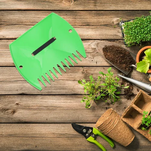 Miniatura 3 de Garden Yard Leaf Scoops Plastic Lawn Rastrillos Hojas Agarrador para Colector Up
