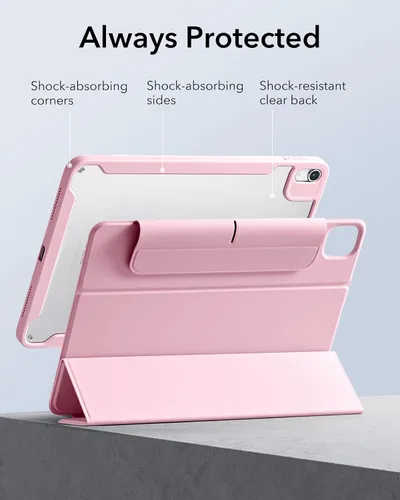 Miniatura 7 de ESR para iPad Air Funda de 11 Pulgadas M3/M2 (2025/2024), Funda para iPad Air de 5ª/4ª Generación (2022/2020) de 10.9 Pulgadas con Soporte para Rosa