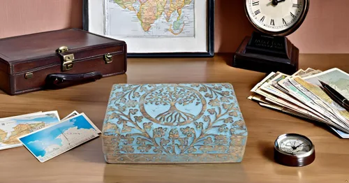 Miniatura 39 de Gran regalo de cumpleaños y inauguración de la casa, joyero de madera decorativo hecho a mano con talla del árbol de la vida, organizador, recuerdo