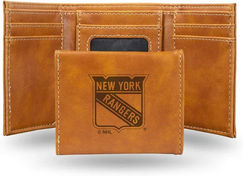 Miniatura 38 de NHL Rico Industries - Billetera triple grabada con láser y tres pliegues, accesorio para hombre