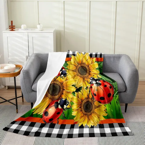 Miniatura 8 de Lake House Flannel Blanket,Hand Drawn Lake Mountain Scenery Fleece Blankets for Kids Girls Boys Adult Room Decor,Rustic Farmhouse Blankets Lake