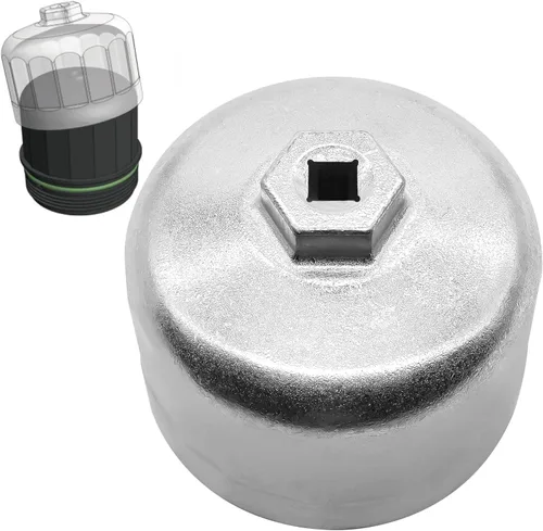 86mm 16 hélices Llave de filtro de aceite, herramienta de extracción de tapa de filtro de aceite, compatible con Volvo, BMW 128I, 135I, 135IS, 228I,