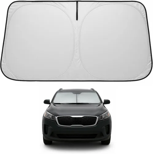 Miniatura 18 de Proadsy Parasol para parabrisas actualizado 2025, ajuste personalizado Dodge RAM 1500 2Dr 2019-2024 2025, 4 capas, plegable, protector de parasol