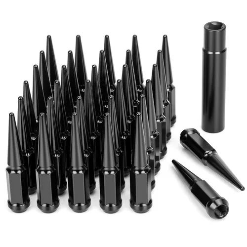 Dynofit Tuercas de Orejeta con Picos 9/16-18 Compatibles con Dodge Ram 1500 2500 3500 1994-2011, 32pcs Tuercas con Picos de Estilo de Una Pieza
