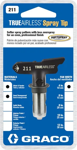 Miniatura 3 de Graco TRU211 TrueAirless 211 - Punta de pulverización, color negro, plateado