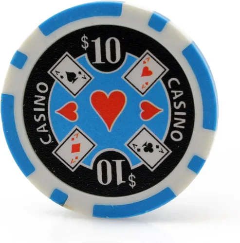 Miniatura 10 de Versa Games Fichas de casino Ace en 0.41 oz de peso - Paquete de 50 (elegir colores)
