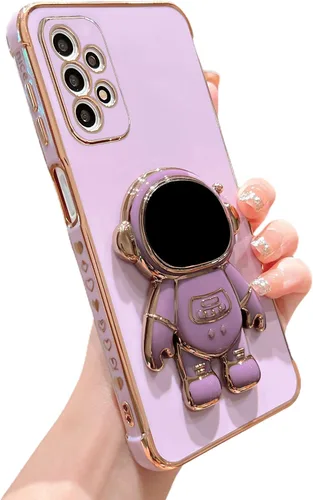 Miniatura 62 de phylla Funda de teléfono para Samsung Galaxy S22 Ultra de 6.8 pulgadas, funda de teléfono con soporte de astronauta chapado de lujo con bonito