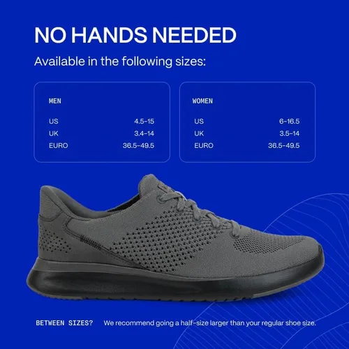 Miniatura 4 de Kizik Lima - Zapatos deportivos cómodos y transpirables de punto, fáciles de poner, zapatos para caminar para hombres, mujeres y ancianos, zapatos