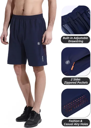 Miniatura 3 de HIFEOS Pantalones cortos deportivos para hombre, pantalones cortos de entrenamiento para correr, tenis, gimnasio, 5, 7, 9 pulgadas, cómodos