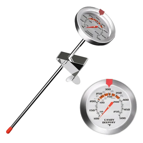 Miniatura 10 de Extra grande termómetro de horno de 3" con dial de fácil lectura Medidor de temperatura preciso de 150-600°F para cocina, horneado, parrilla