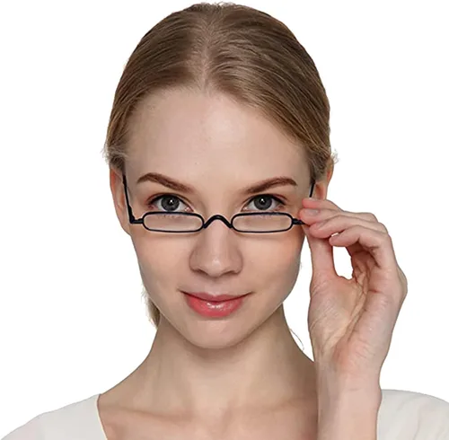 Miniatura 7 de Mini gafas de lectura delgadas tipo bolígrafo con estuche de clip portátil, lectores de bolsillo pequeños para hombres y mujeres