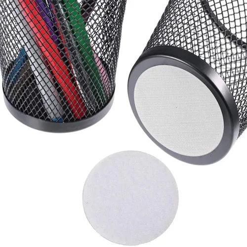 Miniatura 3 de BRAVESHINE Cintas redondas con adhesivo – 36 piezas de cierres de gancho y bucle de resistencia industrial – Cintas entrelazadas extraíbles de doble