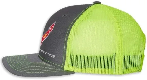Miniatura 7 de SR1 Performance C8 Corvette Snapback Hat - Gorra trasera de malla estructurada Chevy