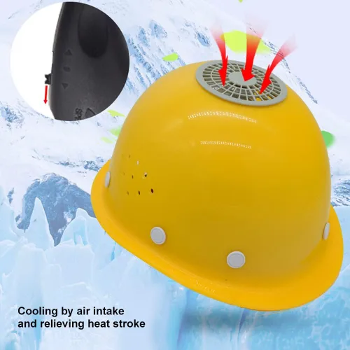 Miniatura 2 de Surakey Casco de refrigeración USB con ventilador, casco universal resistente para hombre, casco de seguridad portátil para andamios y comerciantes