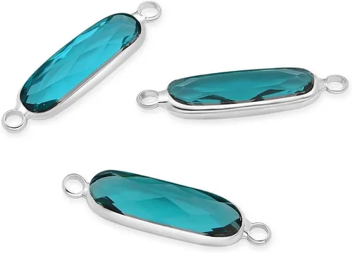 Miniatura 6 de CCP9-G2 - Conector de piedra natal púrpura amatista de febrero de grado A de Adabele de 0.827 in, barra rectangular chapada en oro amarillo de 18