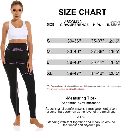 Miniatura 6 de V VOCNI Leggings de maternidad con bolsillos para mujer, leggings de yoga sobre el vientre, no se transparentan, pantalones de entrenamiento