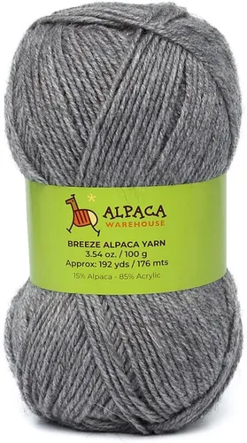 Miniatura 7 de Mezcla de lana de alpaca, 1 madeja de 3.53 onzas, peso peinado, celestial, suave y perfecto para tejer y tejer a ganchillo (aguamarina, peso peinado)