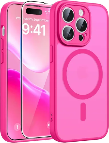 Miniatura 97 de FNTCASE Funda para iPhone 13 Pro: Fundas magnéticas translúcidas mate delgadas con protector de pantalla de vidrio templado