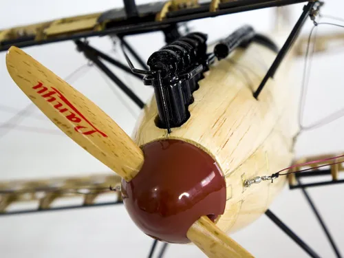 Miniatura 4 de Viloga Rompecabezas de madera 3D de avión de albatros D.III, kit de modelo de biplano de madera de balsa cortado con láser, rompecabezas de madera