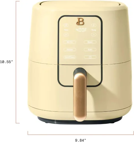 Miniatura 9 de B - Freidora de aire digital de 3 cuartos de galón, tecnología TurboCrisp, 4 presets, 170°F-400°F, antiadherente, apta para lavavajillas, 1200