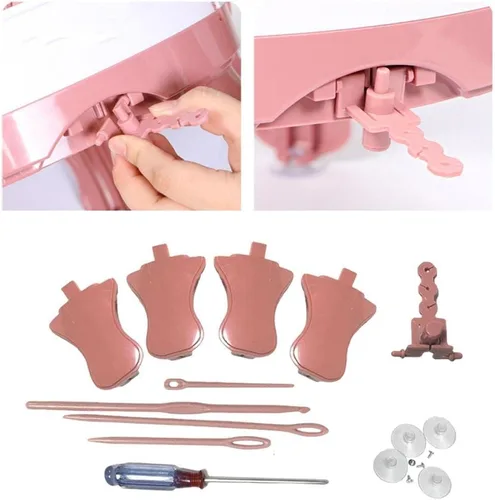 Miniatura 6 de AZANU Juego de 32 piezas de accesorios para máquina de tejer Sentro 40/48, varias herramientas de repuesto para telar de tejer redondas, incluyen
