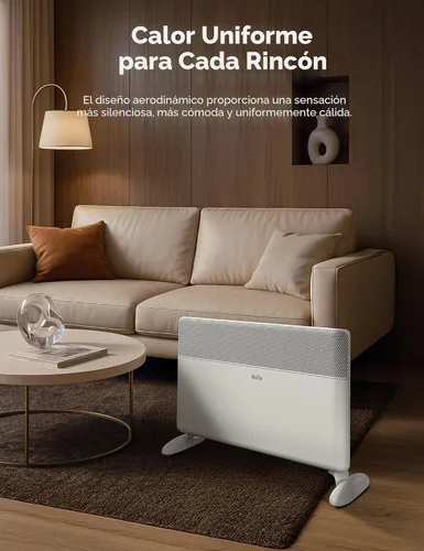 Miniatura 6 de Ballu Calentador de espacio de panel de convección para habitación grande, calentador eléctrico de 1500 W con termostato programable, control