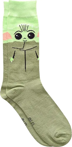Miniatura 2 de STAR WARS Baby Yoda Cosplay and All Over Print Mens Crew Socks 2 Pair Pack