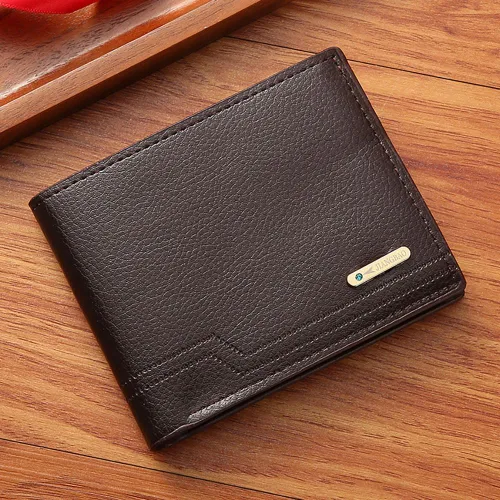 Miniatura 13 de Cartera delgada para hombre con monedero, cartera minimalista con cremallera, carteras plegables para hombre con tarjetero de crédito, cartera