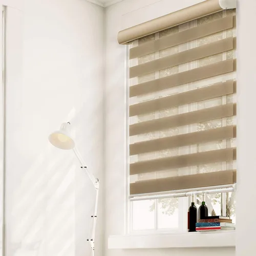 Miniatura 11 de CHICOLOGY - Sombras de cebra sin varillas para uso diario, tratamiento de doble capa para ventana de filtrado de luz, ideal para niños y perfecto