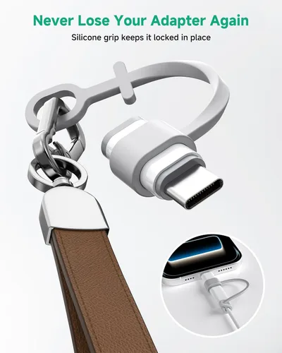 Miniatura 6 de LERTOSEN Paquete de 4 adaptadores Lightning a USB C, carga rápida y sincronización de datos para iPhone 15/16/17 Pro/Pro Max, accesorio adaptador