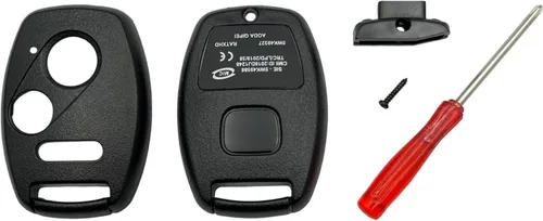 Miniatura 2 de Carcasa de repuesto para llavero Honda Accord Crosstour Civic Odyssey Fit CR-V CR-Z, funda para llavero con destornillador (negro)