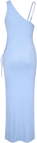 Miniatura 7 de AOHITE Vestido largo sexy de un hombro sin mangas con abertura lateral para mujer