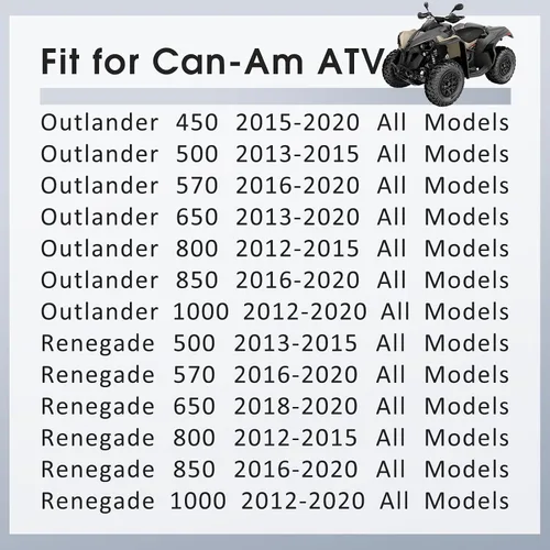 Miniatura 2 de M MATI Juego de Caliper de Freno Delantero Derecho y Trasero para Can-Am Outlander 450 500 570 650 800 850 1000 Renegade 500 570 650 800 850 1000