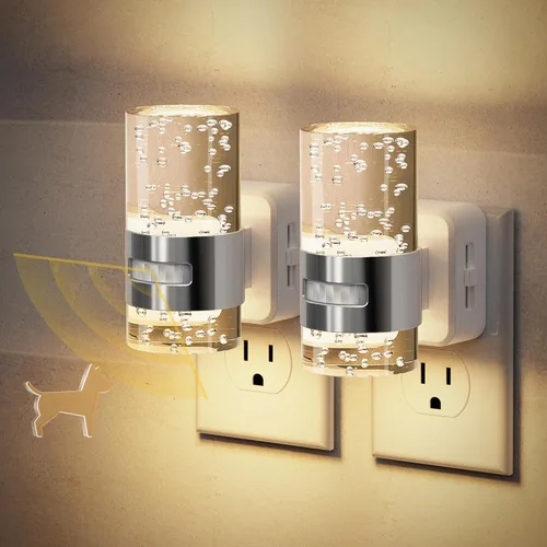 Miniatura 10 de JandCase Luz nocturna, luces nocturnas automáticas enchufables a la pared, luz nocturna LED regulable con brillo ajustable, luces nocturnas