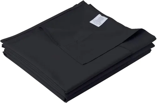 Miniatura 13 de Sábana plana de algodón tamaño Full solamente, 600 hilos 100% algodón egipcio sábana superior 1 pieza, sábanas planas frescas y transpirables Gris
