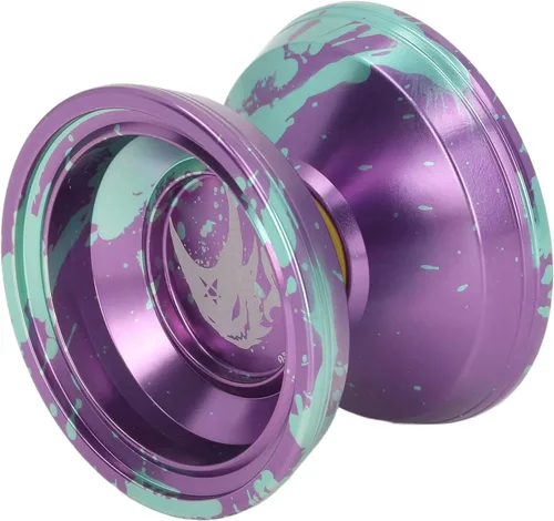 Miniatura 6 de Yoyo - Bola de aleación de aluminio, juguete profesional de bola Yoyo con guante de cuerda para niños y adultos, regalo de cumpleaños (verde) Yoyo