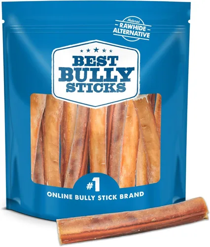 Miniatura 14 de Best Bully Sticks - Palitos de Bully Ahumados con Nogal Jumbo de 6 Pulgadas - 12 Unidades (Paquete de 1) - Natural, Sin Granos y Sin Olor, Aroma
