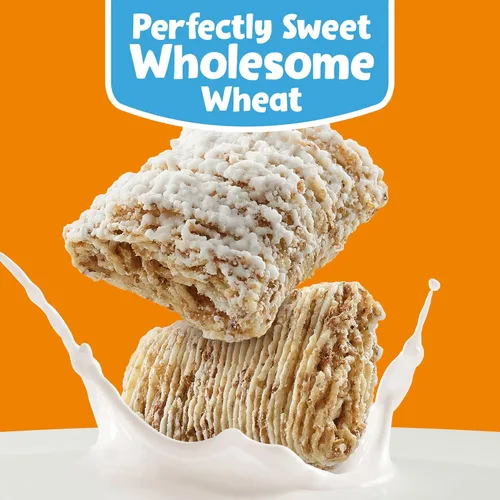 Miniatura 4 de Kellogg's Frosted Mini-Wheats Tazones de Cereal para el Desayuno, Cereal Alto en Fibra, Bocadillos para Niños, Original, Caja de 30oz (12 Tazones)
