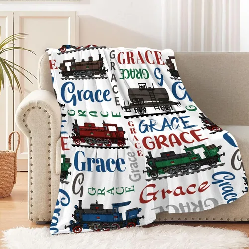 Miniatura 12 de Manta de bebé personalizada con nombre, para niñas, niños, amantes de los camiones, regalo para bebés, recién nacidos, niños, manta de franela