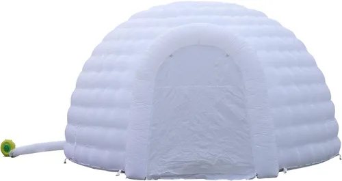 Miniatura 6 de Tienda de campaña inflable de 16.5 pies de diámetro con soplador de aire, tienda de campaña de cúpula para exteriores, club nocturno, fiesta, tienda