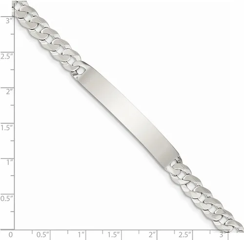 Miniatura 3 de Black Bow Jewelry - Pulsera de plata de ley para hombre (0.276in)