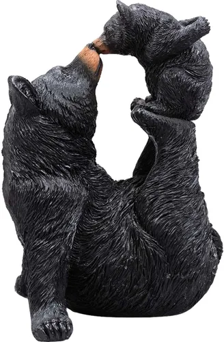 Miniatura 6 de BLACK FOREST DECOR Playful Mama Bear & Cub Escultura, resina, 7 1/4 pulgadas de ancho x 6 pulgadas de profundidad x 10 1/4 pulgadas de alto
