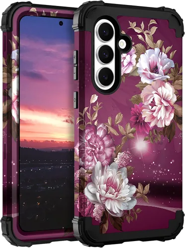 Miniatura 29 de Hocase Funda para Galaxy S20 FE 5G, Protección resistente a prueba de golpes, goma de silicona suave + parachoques de plástico duro, funda