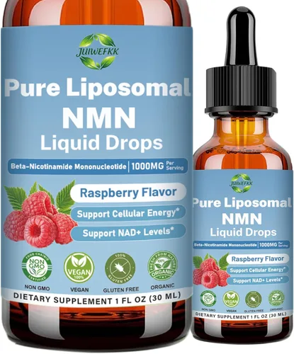 Suplemento NMN 1000 mg gotas líquidas, alternativa NMNH 99% pura y mononucleótido de beta-nicotinamida estabilizado para niveles de NAD+, energía