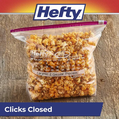 Miniatura 6 de Hefty Slider - Bolsas de almacenamiento para calendario, tamaño de galón, 30 unidades (paquete de 4), 120 en total