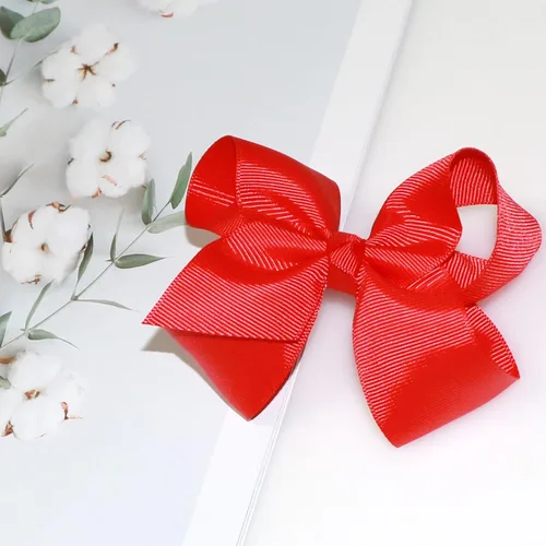 Miniatura 5 de Lazos para el pelo de 4.5 pulgadas para niñas, cinta de grogrén, lazos grandes para el cabello, pinzas de cocodrilo, accesorios para el cabello