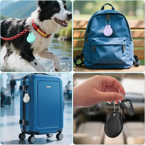 Miniatura 5 de SPGUARD Compatible con Apple AirTag impermeable oculto, paquete de 8 soportes seguros con cable de alambre, funda protectora ultra duradera