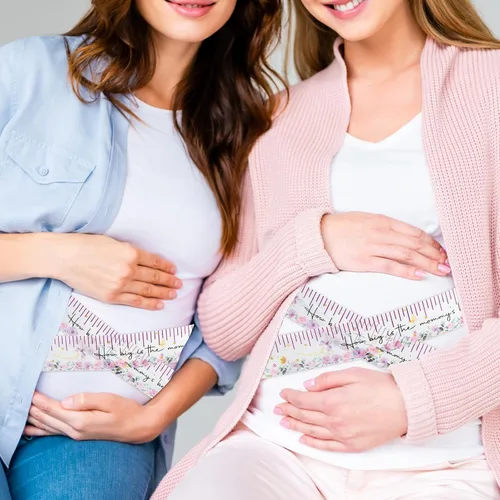 Miniatura 4 de Coume 2 rollos de cinta métrica para baby shower, 2 pulgadas x 150 pies, cinta métrica de vientre para baby shower, regalos y suministros de fiesta